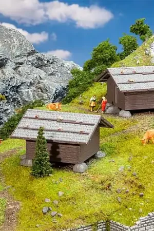2 Granges à foin 1 87 - Faller 130636 Commander Vite