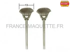2 brosses en acier en forme de pinceau rond ø 13,0 mm - PROXXON 28953 Retour Gratuit