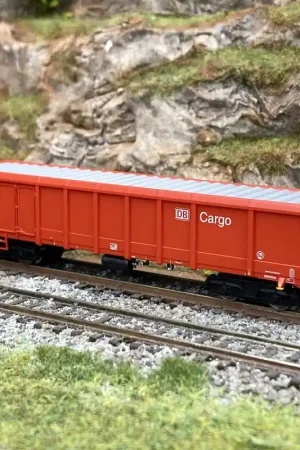 Wagon tombereau à toit roulant, Tammns 893, DB Cargo, Ep V - MINITRIX 18415 - N 1/160- Pas Cher