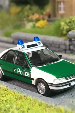 Peugeot 405, berline GRI phase 1, police de la Sarre, 1987 - PCX 871684 - HO 1/87 Acheter Direct