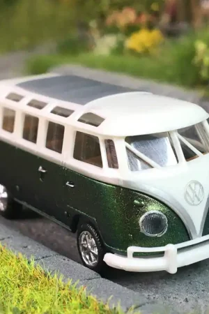VW T1b samba, blanc, vert, 1960 - BREKINA 31858 - HO 1/87 Offre Limitée