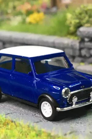 Mini Cooper, volant à droite, bleu - HERPA 431149-002 - HO 1/87 Promotion Saisonnière