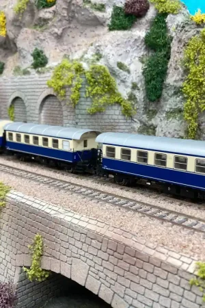 3 voitures Bi et BD livrée bleu / beige, ÖBB, Ep IV - ROCO 74192 - HO 1/87 Soldes