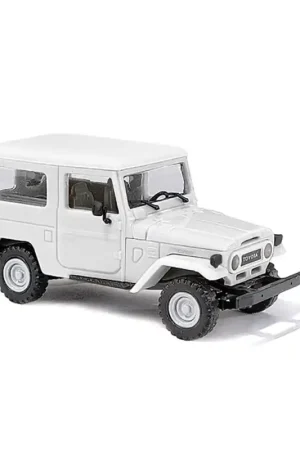 Toyota Land Cruiser J4, En kit, Blanc - BUSCH 60217 - HO 1/87 Achetez Aujourd'hui