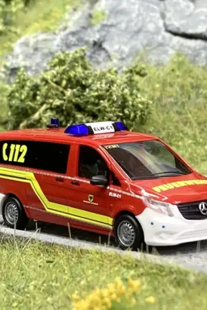 Mercedes Vito Pompiers "Dortmund" - BUSCH 51181 - HO 1/87 Authentique