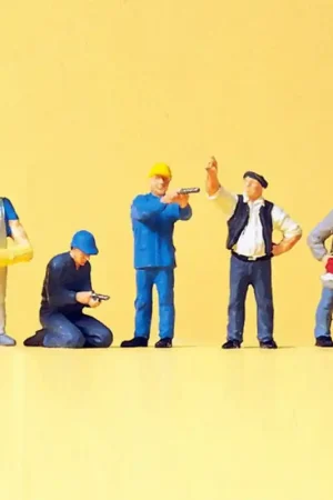 5 Artisans - HO 1/87 - PREISER 10498 Quantité Limitée