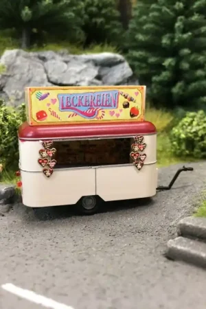 Caravane Nagetusch "Stand de gourmandises"-HO 1/87-BUSCH 51758 Populaire