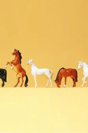5 Chevaux-HO 1/87-PREISER 10156 Seulement Aujourd'hui