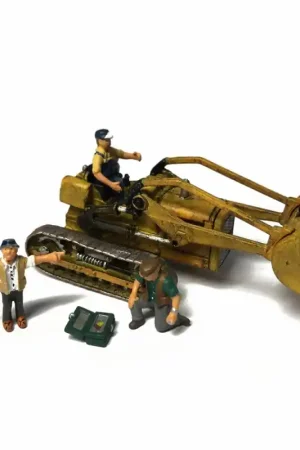 Paiement Sécurisé Bulldozer avec chauffeur et mécanicien -HO-1/87-WOODLAND SCENICS AS5558