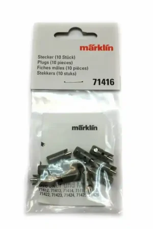 10 fiches de connexion mâles grises -MARKLIN 71416 Super Prix