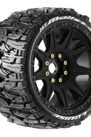 2 Pneus et roues MT-MALLET soft MFT Speed 3,8 (Hexagone amovible 0 et 1/2 décalage) 3355SB Bon Plan