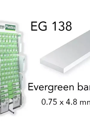 (x10) bande styrène 0.75 x 6.3 mm Evergreen eg139 Marque