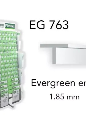 (x4) profilé en T styrène 1.85 mm Evergreen eg763 Acheter En Ligne