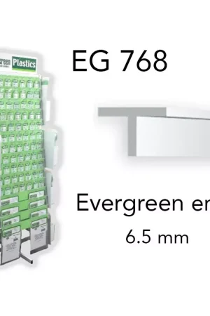 (x2) profilé en T styrène 6.5 mm Evergreen eg768 Meilleure Vente