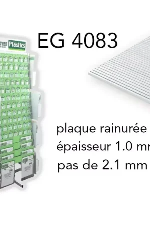 2.1 mm Evergreen eg4083 - (x1) Plaque Styrène Rainurée Novelty Commander Vite