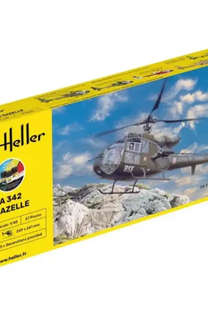 Meilleur Prix HELLER 56486 Hélicoptère SA 342 L Gazelle Kit Complet - 1/48