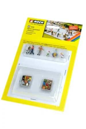 NOCH 16282 Figurines Thème « Marché Aux Puces » N°2 - HO 1/87 Certifié