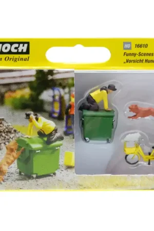 NOCH 16610 Mini Scène "Attention Au Chien" - HO 1/87 Authentique