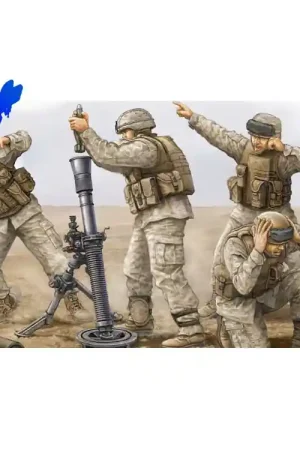 Quantité Limitée TRUMPETER maquette militaire 00423 EQUIPE DE MORTIER 1/35