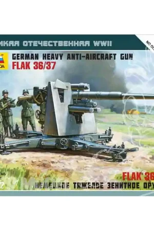 Zvezda maquette plastique 6158 canon Flak 36/37 anti aérien allemand 1/72 Dernière Chance