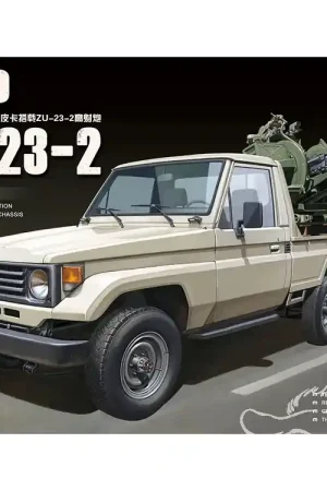 Meng maquette militaire VS-004 PICK-UP avec CANON AA ZU-23-2 1/35 Commander Maintenant