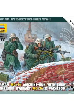 Zvezda maquette militaire 6210 Mitrailleurs Allemands Hiver 1/72 Retour Gratuit