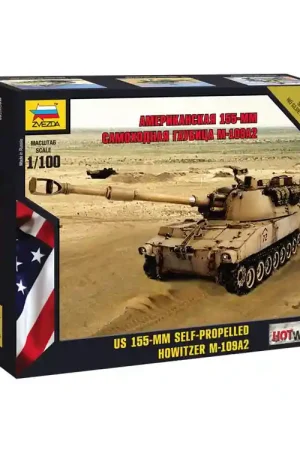 Zvezda maquette militaire 7422 Obusier M109A2 1/100 Livraison Express
