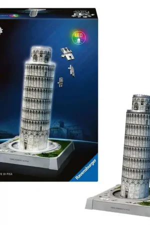 Puzzle 3D Iconics Tour de Pise illuminée - Ravensburger Solde
