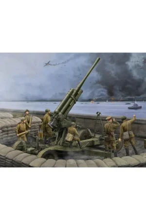 Acheter Direct Maquette canon Canon de défense aérienne soviétique 52-K 85mm M1943 Version tardive - Trumpeter