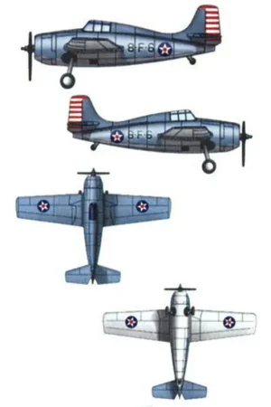 Achat Immédiat Maquettes avions Set mini avions Grumman F4F-4 Wildcat - Trumpeter