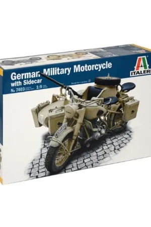 Achat Immédiat Maquette moto militaire BMW R75 & Sidecar - Italeri