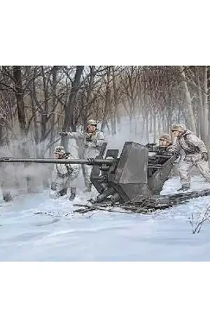 Achat Immédiat Maquette Canon anti-aérien allemand FlaK 37 3.7 cm - Trumpeter