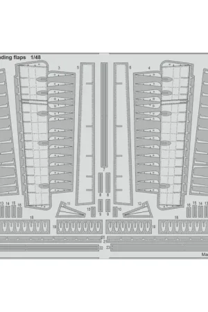 Seulement Aujourd'hui EDUARD 481157 PHOTODECOUPE F4F-4 LANDING FLAPS 1/48