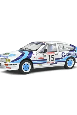 SOLIDO 1802305 MINIATURE ALFA ROMEO GTV6 RALLYE DES GARRIGUES 1986 1/18 Livraison Express