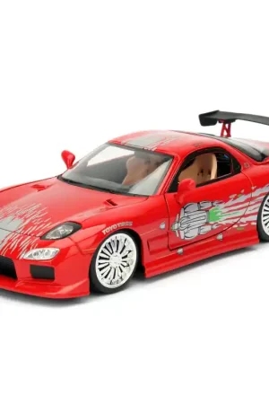 JADA 98338 MINIATURE MAZDA RX-7 RED FAST AND FURIOUS 1993 1/24 Affaire À Saisir