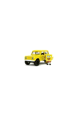 JADA 35467 FORD BRONCO W/ BOB L‘ÉPONGE FIGURE YELLOW HOLLYWOOD RIDES 1973 1/24 Meilleur Prix