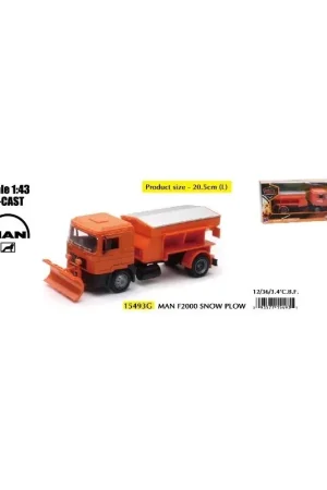 Promotion Saisonnière Camion MAN F2000 chasse neige + sel 1/43