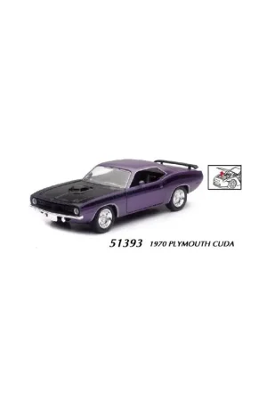 Meilleur Prix NEWRAY 51393B MUSCLE CAR 1970 PLYMOUTH CUDA 1/32