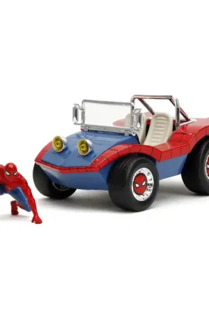 JADA 33729 BUGGY W/ SPIDERMAN FIGURE BI-COLOR MARVEL 1/24 Paiement Sécurisé