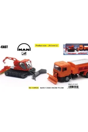 Coffret MAN F2000 chasse neige + dameuse 1/43 Meilleur Choix
