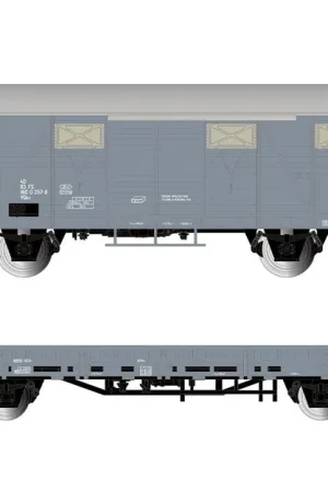 Solde COFFRET DE WAGONS FOURGON VGHS ET WAGON PLAT VKKKM AVEC CHARGEMENT DE GRAVIER FS - (A RESERVER)