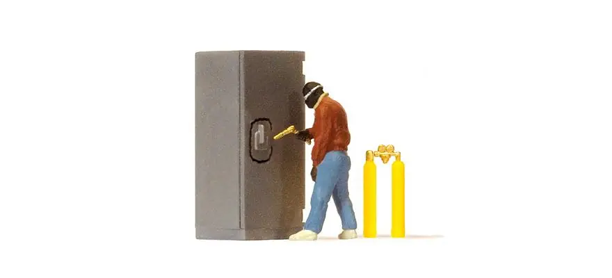*SOLDES* - FIGURINE CAMBRIOLEUR DE COFFRE-FORT Seulement Aujourd'hui
