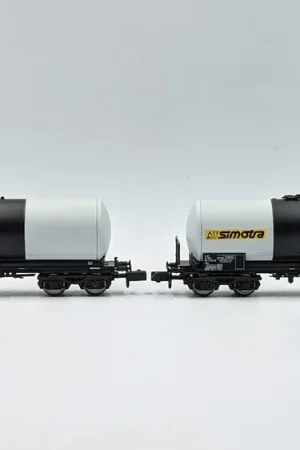 *SOLDES* - ENSEMBLE DE 2 WAGONS CITERNES ANF SIMOTRA SNCF Seulement Aujourd'hui