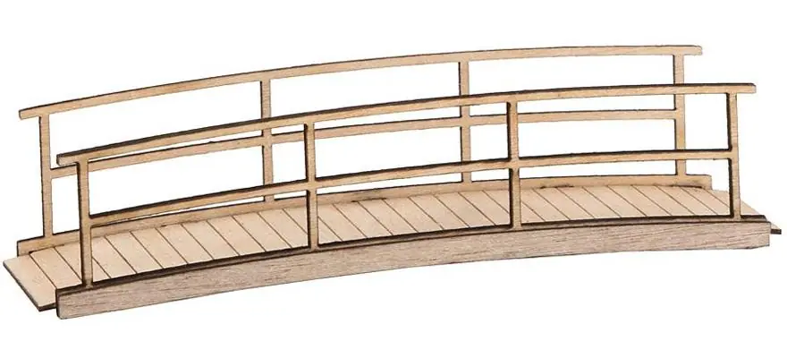 *SOLDES* - MAQUETTE PETIT PONT EN BOIS - LASERCUT MINIS Seulement Aujourd'hui
