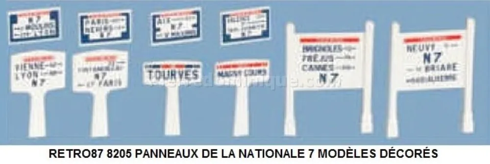 *SOLDES* - PANNEAUX DE LA NATIONALE 7 DE 1927 Ã 1945 MODÈLES DÉCORÉS Vente Directe