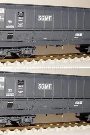 *SOLDES* - ENSEMBLE 2 WAGON TREMIES DMH &amp;amp;amp;quot;SGMF&amp;amp;amp;quot; SNCF Authentique