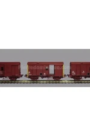 *SOLDES* - COFFRET 3 WAGONS FOURGON M SNCF Jusqu'à Épuisement Des Stocks