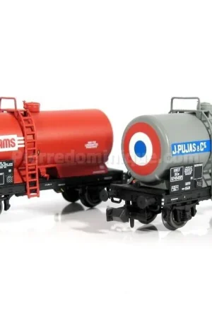 Usine Directe *SOLDES* - COFFRET 2 WAGONS CITERNES OCEM 29 ADAMS &amp; J.PUJAS SNCF