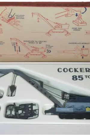 *SOLDES* - COFFRET WAGON GRUE 58 TONNES COCKERILL AVEC 2 WAGONS PLATS SNCF Solde