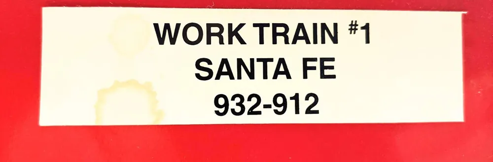 *SOLDES* - WORK TRAIN 1 - SANTA FE - RAME COMPLETE Commander Maintenant